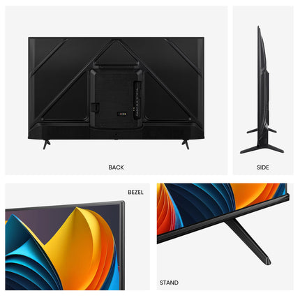 Hisense 100E7NQ 254 cm (100-inch) TV, 4K UHD, QLED, HDR10, HDR10+ decoding, HLG, Dolby Vision Atmos, 144Hz VRR, Smooth Motion, Bluetooth, Alexa Built-in, VIDAA Voice, Black [2025]