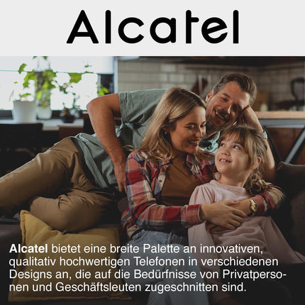 ALCATEL E260 - Juhtmeta DECT-telefon - Kompaktne disain - Suur taustvalgustusega ekraan - Käed-vabad funktsioon - Kõnede blokeerimise funktsioon - Punane