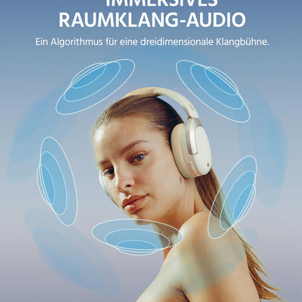 Edifier W830NB juhtmevabad kõrvaklapid -45dB ANC-ga, 94-tunnise akueaga, LDAC kõrglahutusega heli, ruumilise heli, kiire laadimisega, Bluetooth V5.4-ga - elevandiluu värvi