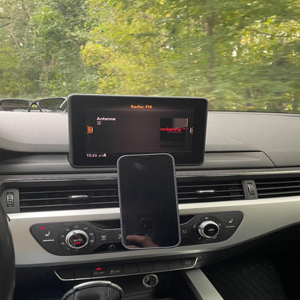 MICMXMO Magnetic Phone Holder Compatible with Audi A4 B9 / A5 F5 2017-2025 Universal Magnetic Holder for Smartphone and GPS 360 Adjustable for Optimal View, Black