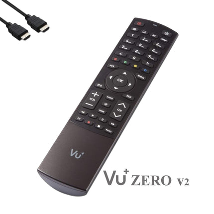 VU+ Zero HW Version 2-1x DVB-S2 Full-HD Sat Tuner E2 Linux Receiver, YouTube, Satellite Receiver with Recording Function, Card Reader, Media Player, EasyMouse HDMI Cable &amp; 150 Mbits WiFi Stick, Black