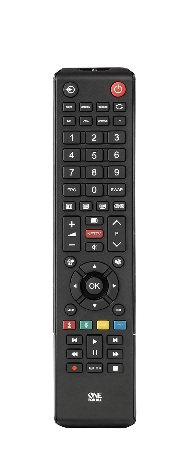One For All Toshiba TV Remote Control - Works with ALL Toshiba TVs / Smart TVs - the ideal TV replacement remote control - URC1919