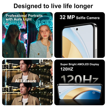 VIVO V40 SE 5G nutitelefon, 80W, AMOLED-ekraan, 16,9 cm (6,67 tolli), 120 Hz, 50 MP kaamera, 5000 mAh aku, Android 14, hõbedane (ilma laadijata)