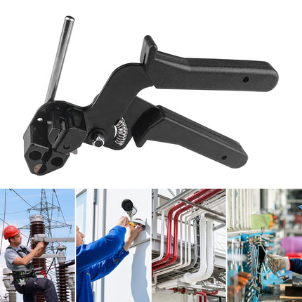 Gvolatee cable tie tool cable tie gun carbon steel, cable tie pliers with tensioning and automatic cutting function, cable tie gun cutting metal cable ties as needed
