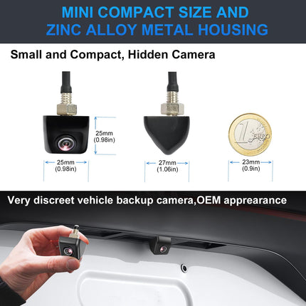 PARKVISION Rear view camera Flexible installation position allows car rear view camera with inverted image vertically and parking line optional