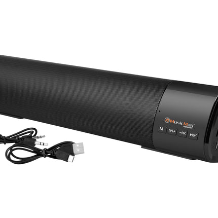 Musicman Mini Soundbar Bluetooth V5.1 FM-raadio, USB ja AUX-sisendiga BT-X54