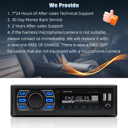CAMECHO DAB/DAB+ 1Din Car Radio Bluetooth Handsfree Car MP3 Player Support FM Radio USB/AUX/TF Steering Wheel Control