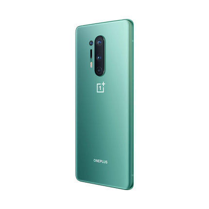 OnePlus 8 Pro 5G 12 GB RAM 256 GB SIM-kaardita nutitelefon kolmekordse kaamera, kahe SIM-kaardi ja integreeritud Alexaga. Glacier Green - 2-aastane garantii.