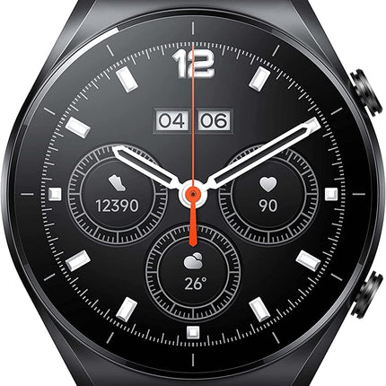 Xiaomi Watch S1 DE Smartwatch made of stainless steel and sapphire glass (1.43" AMOLED HD; 117 training modes; SpO2 monitoring, NFC; GPS, 5ATM, up to 12 days battery life S1 GL Black