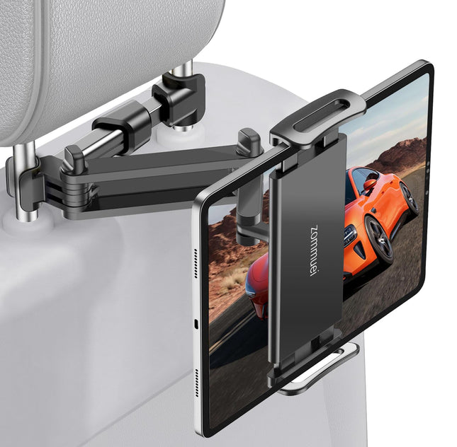 Zommuei tahvelarvuti hoidik autosse, tahvelarvuti hoidikud autosse - pikendatav auto peatoele kinnitatav tahvelarvuti hoidik iPadile, iPhone'ile/Samsung Tabile/Kindle Fire HD-le/Nintendo Switchile jne. 4,4–14-tollistele seadmetele