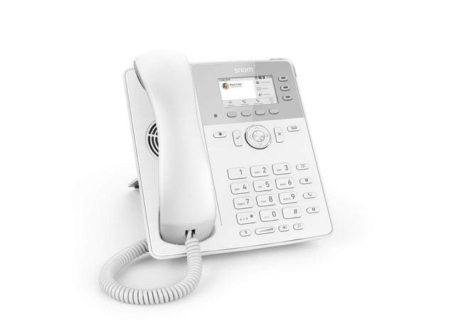 Snom D717 IP-telefon, SIP-lauatelefon (3 isemärgistavat funktsiooniklahvi, kõrglahutusega värviline TFT-ekraan, integreeritud valgussensor, PoE IEEE 802.3af), valge, 00004398