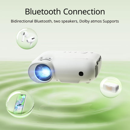 YOTON Projector 4K【Official Netflix/Dolby Audio】 20000 Lumens Full HD 1080P Native Projector, Y9 WiFi Bluetooth 5.2 Projector, Video Projector for Home Theater/Mobile Phone/TV Stick/Android/PS5 Projector with Bag