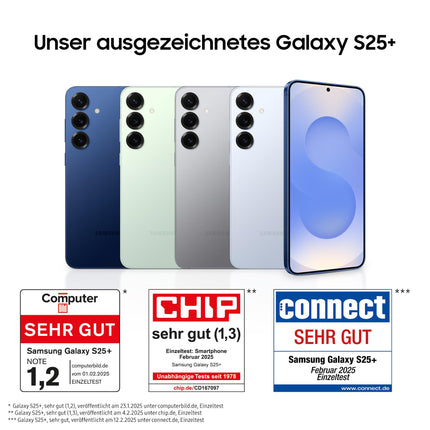 Samsung Galaxy S25+ tehisintellektiga nutitelefon Galaxy tehisintellektiga, lukustamata, Android-telefon, 12 GB muutmälu, 256 GB salvestusruumi, 50 MP kaamera, Silver Shadow, 3-aastane garantii [ainult Amazonis]