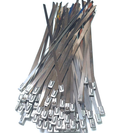 100 tk roostevabast terasest kaablisidemeid 300 mm x 4,6 mm terasest kaablisidemed terasest lint kuumakaitselint V2A 304
