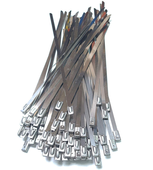 100 tk roostevabast terasest kaablisidemeid 300 mm x 4,6 mm terasest kaablisidemed terasest lint kuumakaitselint V2A 304