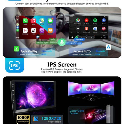 SXAUTO Android 14 IPS autoraadio Toyota Avensis'ele (2002-2008) - sisseehitatud CarPlay/Android Auto - TASUTA tahavaatekaamera - 2G+32G - roolil juhtimine DAB kiirkäivitusega WiFi DSP - 2 DIN 9-tolline
