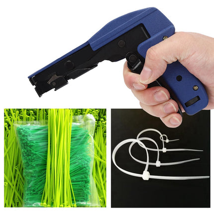Cable tie fastening tool, cable tie gun, blue chrome vanadium alloy steel, nylon tie For tightening and cutting cable ties, fastening, tensioning,