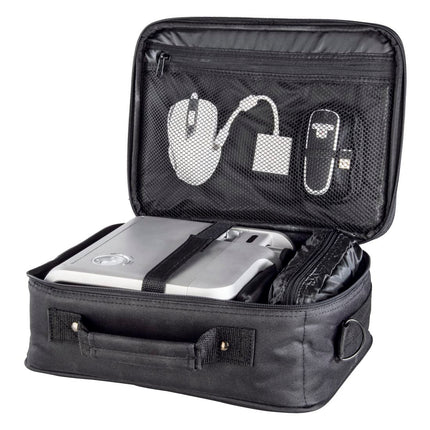 Hama Sportsline Projector Bag Large (Projector Bag Size L, 27 x 39 x 15 cm for Acer, BenQ, Epson, LG, Optoma Projectors) Black