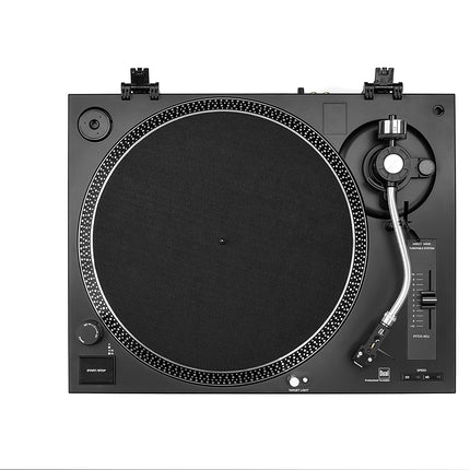 Dual DTJ 301.1 USB DJ turntable (33/45 rpm, pitch control, magnetic pickup system, needle illumination, USB cable) black