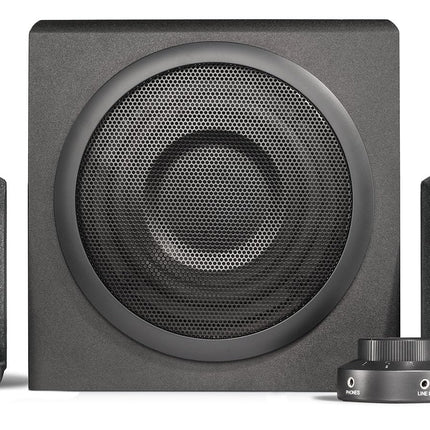 Wavemaster MOODY 2.1 Speaker System (65 Watt) Active Speakers for TV/Tablet/Smartphone/PC Black (66202)