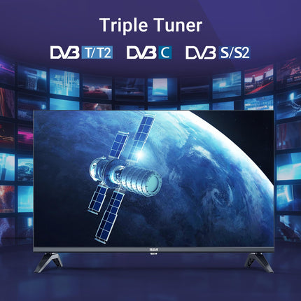 RCA VRS24HF1 Smart TV 24 inch (60 cm) LED HD VIDAA TV with Wi-Fi, Triple Tuner (DVB-T/T2, DVB-C, DVB-S/S2), App Store, Netflix, YouTube, HDMI, USB, CI/CI+, Hotel Mode (2024)