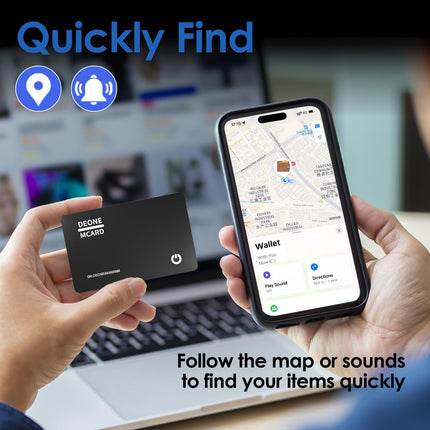 Wallet Tracker Card Slim 1.6mm, Purse Finder, Wallet Finder with Apple Find My App (Only iOS, Not for Android), Bluetooth Item Finder for Wallets, Phones, Passports.