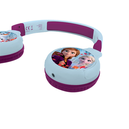 Lexibook - Disney Frozen - 2-ühes Bluetooth ja Bedrade lastetelefon, stereo, juhtmevaba, helikindel, kaasaskantav, reguleeritav, beebi, sinine/paar, HPBT010FZ