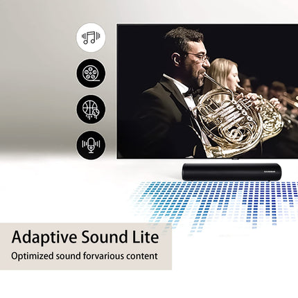 Mini Soundbar 60W Soundbar for TV Devices 3 EQ Modes Home Theater Bluetooth 5.0 with Remote Control/HDMI/Optical/RCA/AUX/USB 3D Surround Stereo Soundbars for 4K TV 2-in-1 Detachable (50cm)