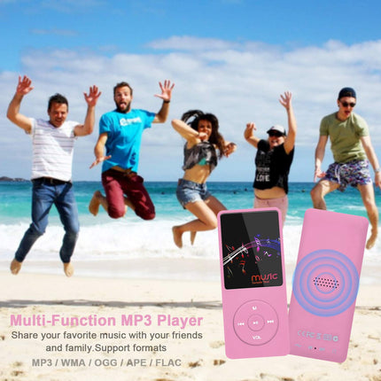 COVVY 8GB Portable MP3 Music Player, Supports up to 64GB SD Card, Lossless Sound HiFi MP3 Player, Music/Video/Voice Recording/FM Radio/E-Book Reader/Photo Viewer (8G, Pink)