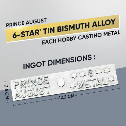 PrinceAugust 6-tärni pliivaba valumetall hobivaluks