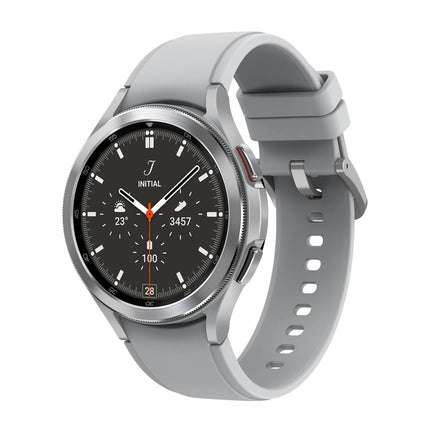 Samsung Galaxy Watch4 Classic, Round Bluetooth Smartwatch, Wear OS, Rotating Bezel, Fitness Watch, Fitness Tracker, 46 mm, Silver