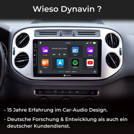 DYNAVIN Android autoraadio navigatsiooniga, ühildub VW Golf 5 Plus | Tiguan 2007-2016 mudelitega, 9-tolline OEM raadio juhtmevaba Carplay ja Android Auto funktsiooniga | Head-up ekraan | Sisaldab DAB+: D9-83S Premium Flex
