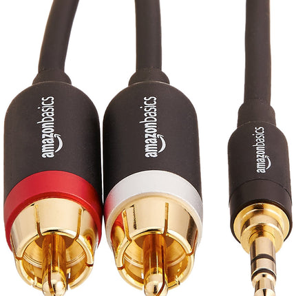 Logitech Bluetooth Audio Adapter Black &amp; Amazon Basics PBH-19822 RCA Audio kaabel, 3,5 mm pistik 2 x RCA pistikutele, 2,44 m