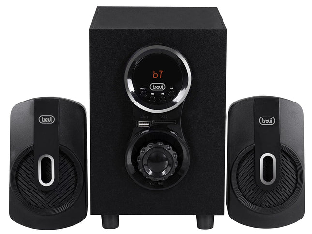 Trevi AVX 615 BT kaasaskantav kõlar 30W võimendi ja subwooferiga, juhtmevaba muusikakarp bassrefleksiga, 2.1 kõlarid USB, Micro SD, AUX-IN, RCA, MP3 pesadega, kompaktne puidust ümbris