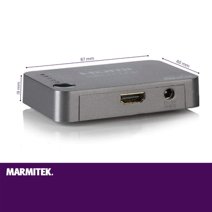 HDMI jaotur 4K60 - Marmitek Split 312 UHD - 1 sisend / 2 väljundit - Ultra HD - 4K60 - HDMI jaotur - 3840 x 2160 60Hz - HDCP 2.2 - EDID-lüliti - sisseehitatud võimendid