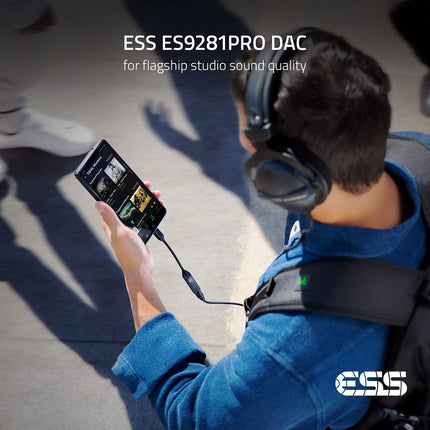 Razer Onyx kaasaskantav DAC kõrvaklappide võimendi Razer AAA - MQA Renderer - Direct Stream Digital (DSD) - ESS ES9281PRO DAC - platvormideülene ühilduvus - magnetiline kaablihaldus, must