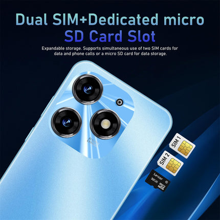 MTGud nutitelefoni päevapakkumine, 5,0-tolline IPS-ekraan, 16 GB ROM, 128 GB laiendatav Android-nutitelefon, kahe SIM-kaardiga telefon, 3000mAh aku lihtsale mobiiltelefonile (SPark10Pro-must)