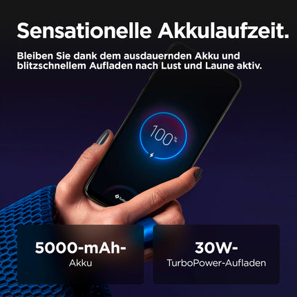 Motorola Moto g55 5G nutitelefon (6,49-tolline FHD+ ekraan, 50 MP kaamera, 8/256 GB, 5000 mAh, Android 14) Twilight Purple (vegan sünteetiline nahk), koos kaitseümbrisega [Ainult Amazonis]