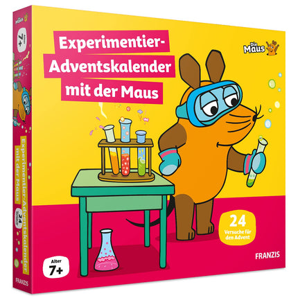 FRANZIS 67185 - Hiirega eksperimenteeriv advendikalender, 24 advendieksperimenti avastamiseks, uurimiseks ja nuputamiseks, lastele vanuses 7 aastat ja vanemad