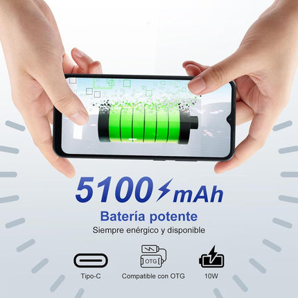 Blackview Wave 6C aku 5100mAh mobiiltelefon ilma lepinguta, soodne, kaheksatuumaline 6,52" HD+ nutitelefon, 4GB+32GB/1TB laiendatav, 8MP+5MP panoraamkaamera, 4G kahe SIM-kaardiga, SIM-kaardivaba, 2-aastane garantii/OTG/GPS