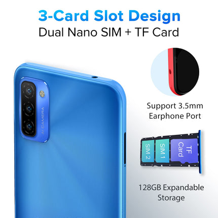 Ulefone Note 12 mobiiltelefon (2023) 7700mAh suur aku 128GB ROM/SD-128GB 6,82-tolline HD+ Android 11 nutitelefon ilma lepinguta, 13MP põhikaamera 3 kaardipesa 4G kahe SIM-kaardiga mobiiltelefon OTG - (must)