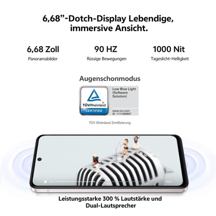 VIVO Y19s Smartphone, 6 GB + 128 GB, 6 GB Extended RAM, 6.68″ LCD Display, 90 Hz Refresh Rate, Dynamic Light, 50 MP Main Camera, 5150 mAh Battery, IP64, 300% Volume, NFC Support