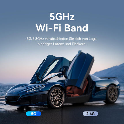VENTION juhtmevaba HDMI-saatja 4K, 5G juhtmevaba edastus, 165 jala ulatus, 60 W kiirlaadimine, USB C - HDMI sülearvuti, arvuti, teleri, projektori, monitori ja tahvelarvuti jaoks