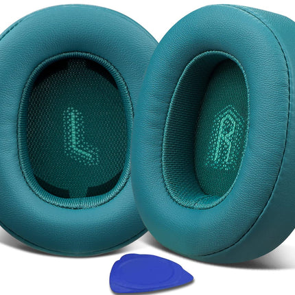 SOULWIT JBL E55BT kõrvaklappide vahetuskõrvapadjad, pehmema proteiinnahaga vahetuskõrvapadjad (rohelised)