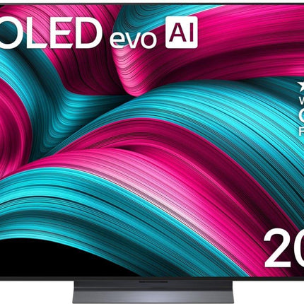 LG OLED65C5ELB teler 65-tolline (165 cm) 4K OLED evo AI-teler (α9 Gen8 4K AI protsessor, webOS 25, 120 Hz (VRR kuni 144 Hz)) [mudeliaasta 2025]