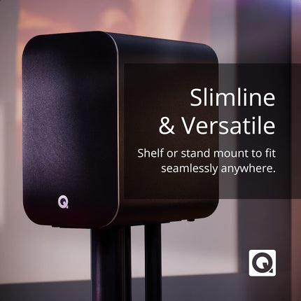 Q Acoustics M20 HD kõlar, juhtmevaba muusikasüsteem, riiulikõlarite paar, valge