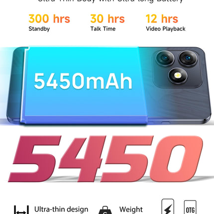 Ulefone Note 18 Ultra 5G mobiiltelefon ilma lepinguta, 50MP + 50MP + 32MP kaamera, 12GB + 256GB/SD-2TB Android 13 nutitelefon 18W kiirlaadimisega, 6,78-tolline FHD+, 5450mAh aku, GPS/OTG/NFC, must