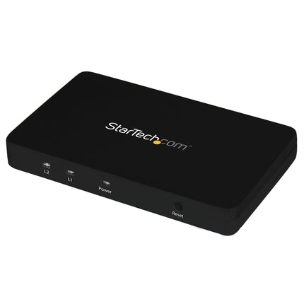 StarTech.com 2-pordiline HDMI 4k videojaotur - 1x2 HDMI jaotur alumiiniumkorpusega - 4k @ 30 Hz - 2-suunaline Ultra HD 1080p HDMI lüliti