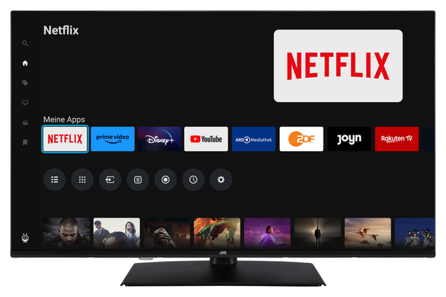 JVC QLED-teler 43-tolline TiVo-toega nutiteler (4K UHD, HDR Dolby Vision, Dolby Atmos, kolmekordne tuuner, 6 kuud HD+ garantiid kaasas) LT-43VUQ3455