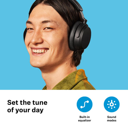 Sennheiser ACCENTUM juhtmevabad Bluetooth-kõrvaklapid – 50 tundi aku tööiga, kvaliteetne heli, hübriidne ANC-tehnoloogia terveks päevaks, mustad